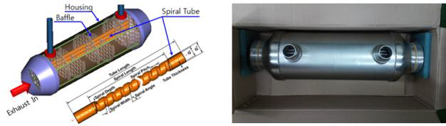 엔진 배기열 회수 열교환기 제작