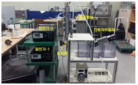 초음파 응집/수거 실험장치