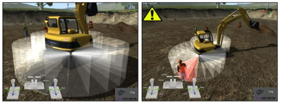 동적 장애물(작업자) 탐지 가시화 및 알람 이벤트 연동 기술개발