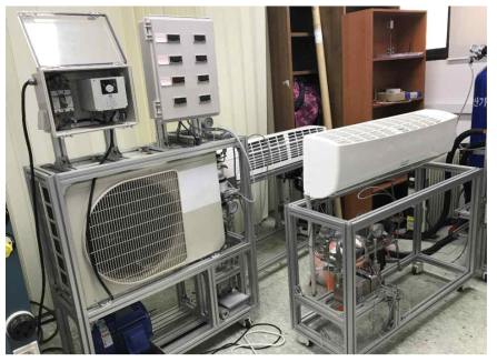 화학연구원에 구축된 시험용 냉방 시스템 사진