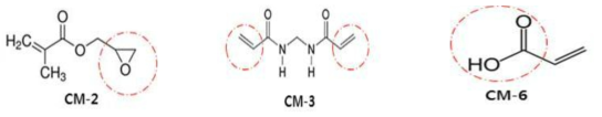 가교모노머의 Functional Group