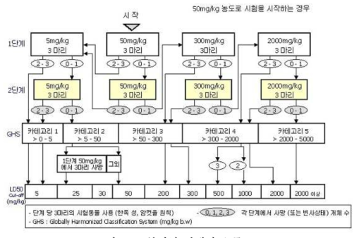 본시험 단계의 흐름도