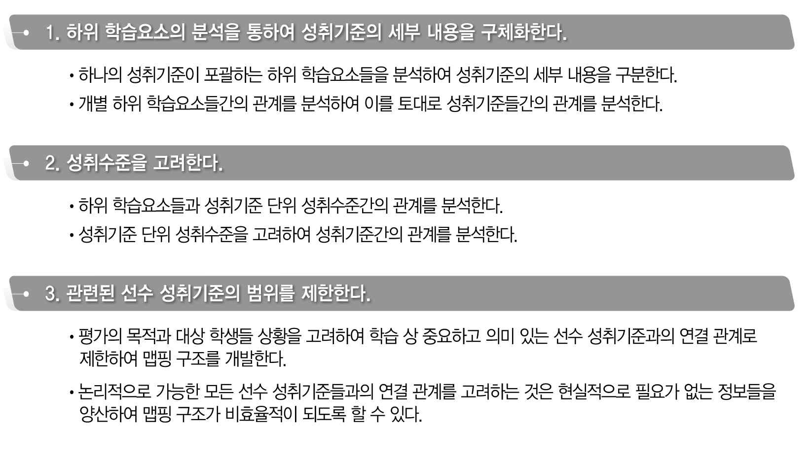 성취기준 매핑 구조 개발 지침