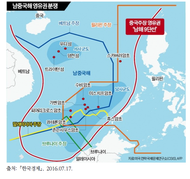 중국이 주장하는 9단선