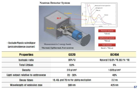 설계 중인 중성자 검출기 종류 및 구조