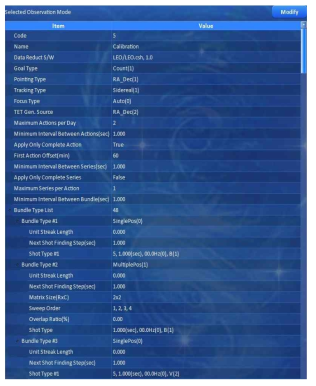 Calibration Observation Mode 일부