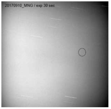TELKOM-1 관측일시: 2017년 9월 10일, 관측장소: 몽골 사이트