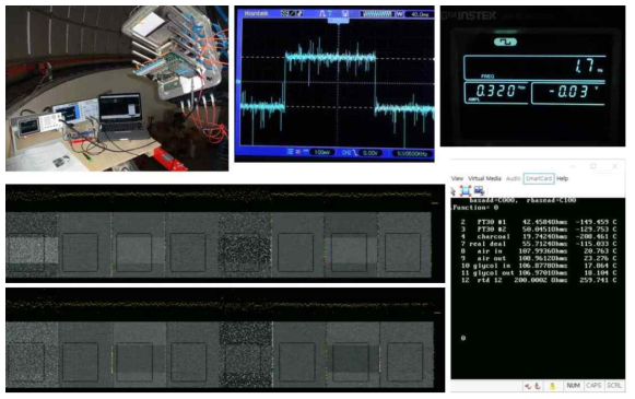 남아공관측소 CCD 카메라 전자부의 CMRR 조정 모습