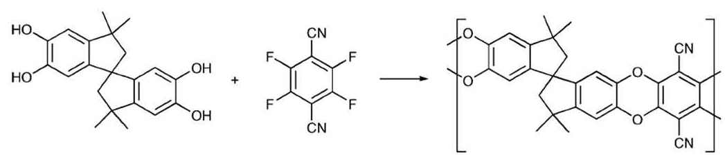 PIMs(polymers of intrinsic microporosity)의 분자구조