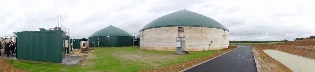 Biogas unit in Chaumes en Brie, France, owned by Bioénergie de la Brie Co