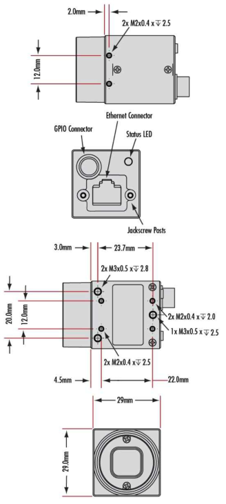 Optical Sorting system의 카메라 제원