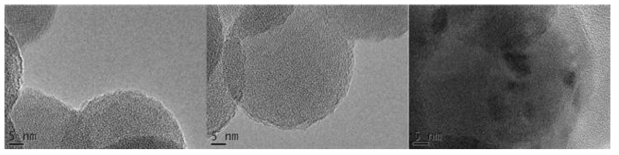 TEM images of Ca-SiO2 nanoparticles.