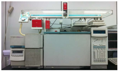 VOC의 분석에 사용하는 HS-GC-MS 기기 장치