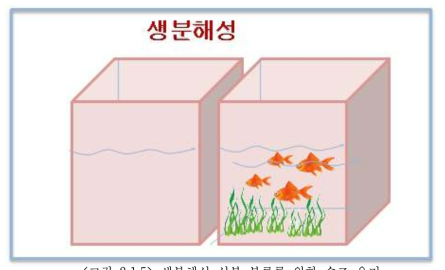 생분해성 성분 분류를 위한 수조 용기