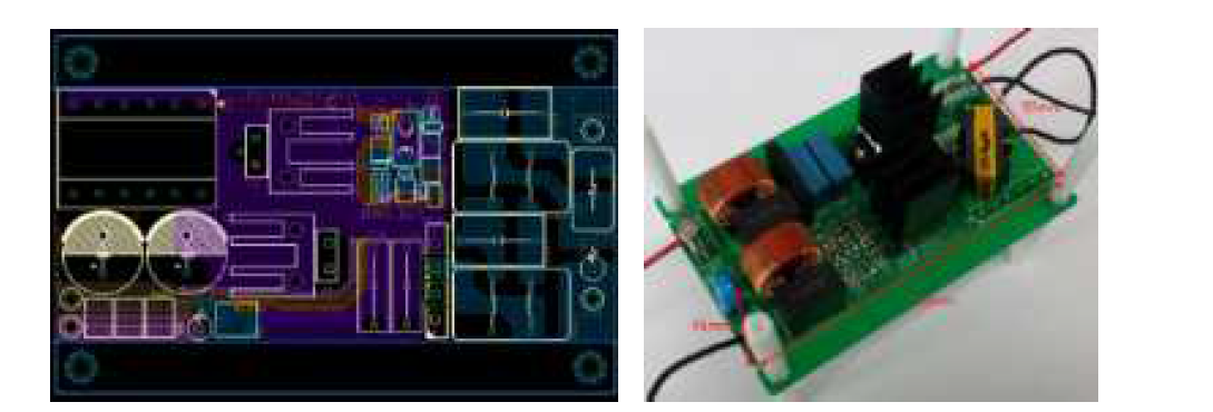 BCM 벅컨버터 LED 구동회로 PCB 및 구동회로 시작품