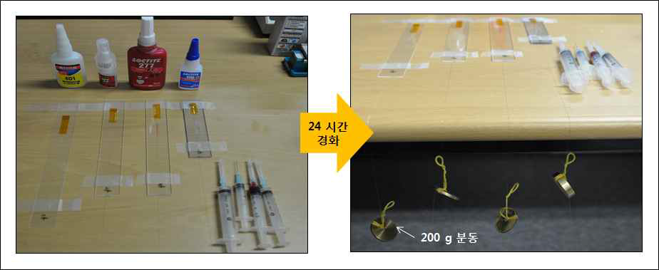 본딩제 선별 및 장력 TEST
