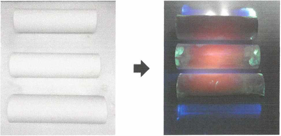 Fluorescent defect inspection of sintered ceramic roller