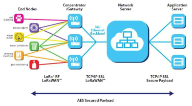 LoRaWAN 네트워크 구조