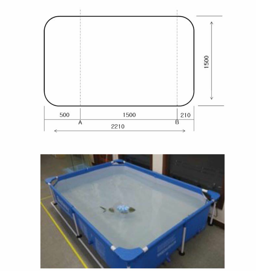 로봇 물고기 직진 유영에서의 속도 실험