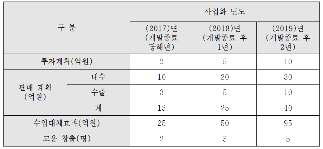 사업화 계획