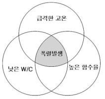 폭렬발생 상관도.