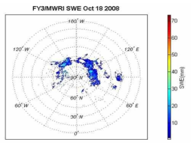 FY-3B MWRI의 SWE 자료 예시