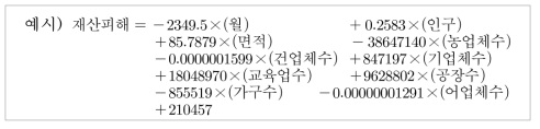 화재피해 예측 모형 - 기존연구