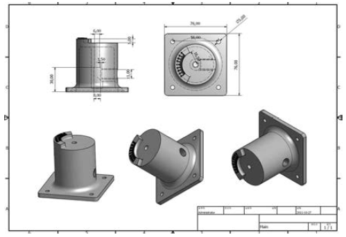 방수형 Rudder Sensor 외형 설계