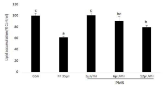 Effects of PMS on adipogenesis and differentiation in 3T3-L1 adipocytes.