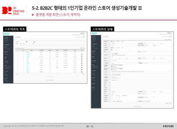 1인기업 온라인 스토어 생성 기술 개발(관리자)