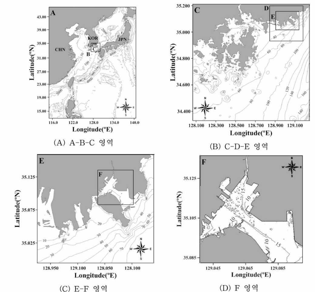 류큐트렌치 지진해일 수치모의를 위한 부산북항의 격자접속 정보 및 수심분포