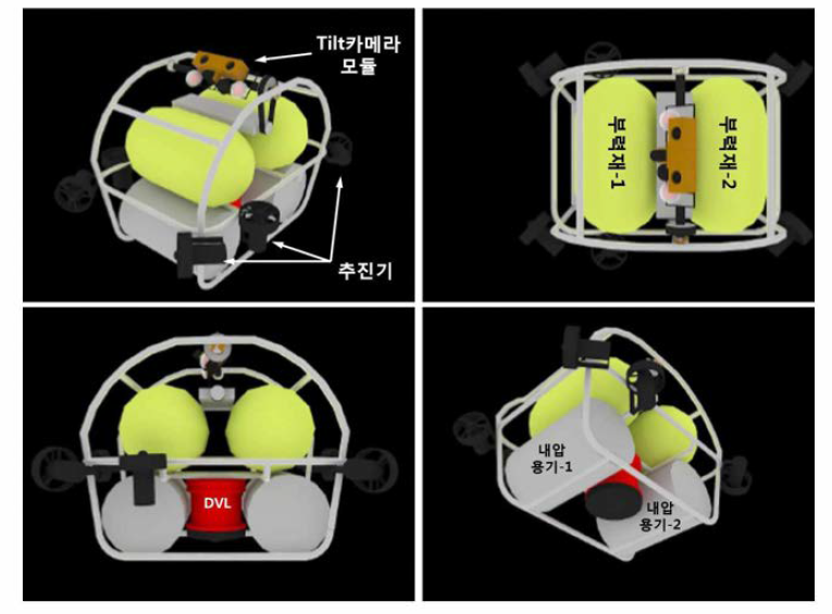 선체검사용 수중로봇 초기 개념 설계안
