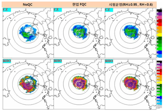 Same as Fig.2.1.17. except for 5.8° PPI at 0500 KST 3 May 2016.