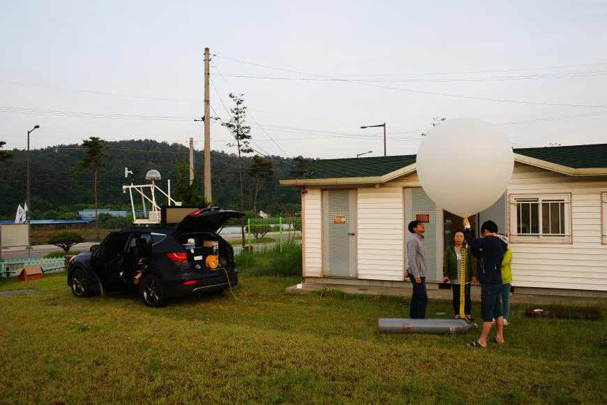 Land and sea breeze observation in Buyeo meteorological station.