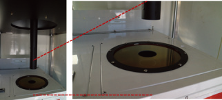 Example of laser optical path