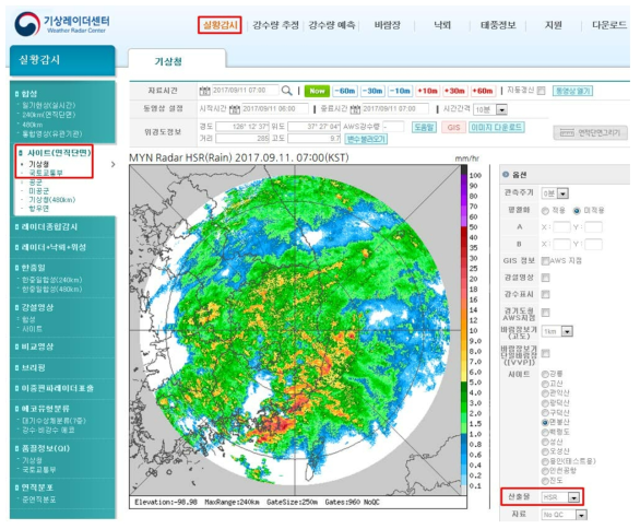 HSR operation for MYN in web-site.