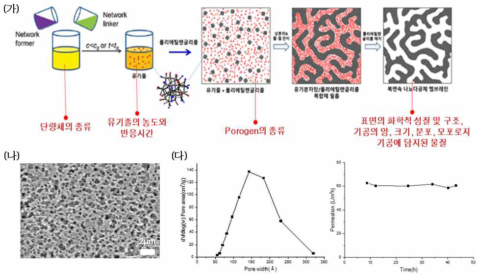 삼차원연속적인 나노다공체의 제조 및 그 특성.