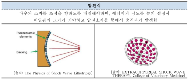 압전식 구조 및 모식도