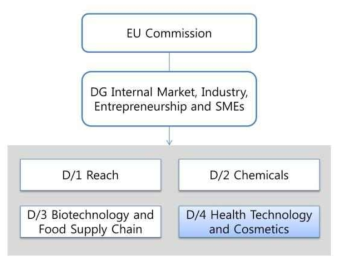 EU Commission 내 관련 부서