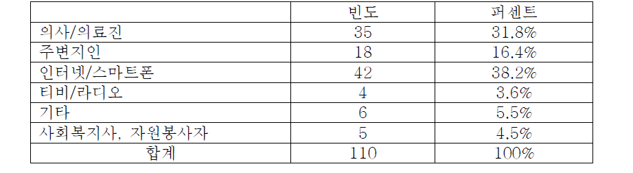 가장 만족스러운 정보매체