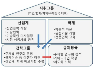 전략그룹을 중심으로 하는 산-학-규제당국 협력 거버넌스