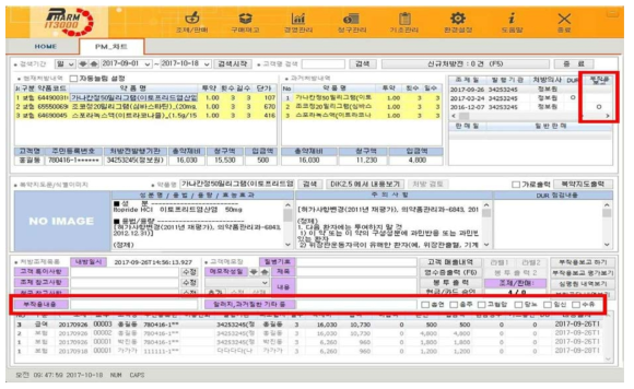 Pharm IT3000 차트 화면