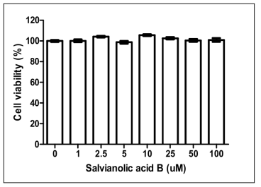Salvianolic acid B 세포독성 측정 결과.