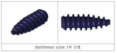 Interference screw 1차 3D 모델링