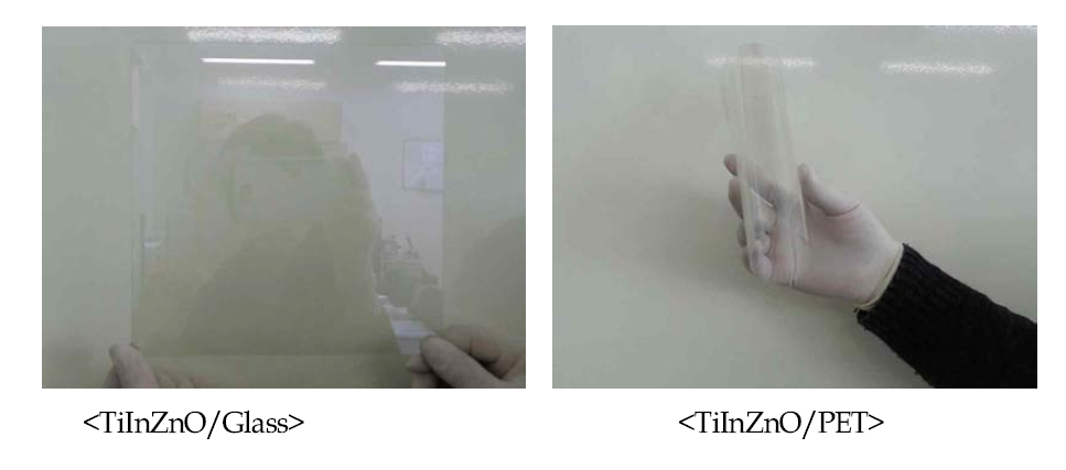 TiInZnO 박막의 항온/항습 시험 (온도 85oC/습도 85%) 사진 이미지