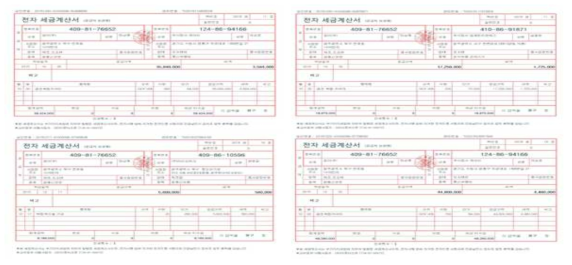 사업화 매출 증빙