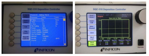 .SQC-310 Deposition Controller을 이용한 공정조건 수정