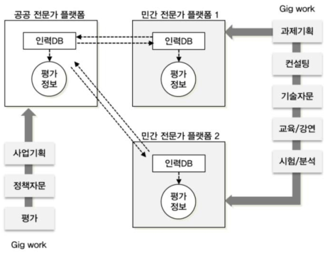 공공-민간 연계 플랫폼 기반의 R&D Gigwork 모델