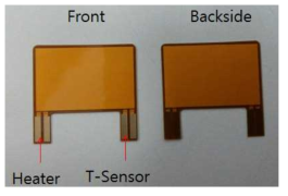 온도 센서 내장형 히터 Type Ⅳ (heat spread part (top) + T. sensor + heater + heat spread part (bottom)) 평 면도면