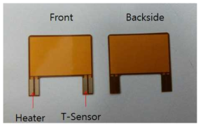 온도 센서 내장형 히터 Type Ⅳ (heat spread part (top) + T. sensor + heater + heat spread part (bottom)) 평면도면